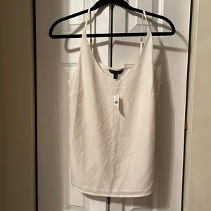 NWT Banana Republic ivory v neck cami